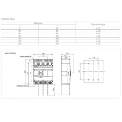 MCCB DC 4P 500A 1500V - SUNTREE SM8-630HPV/4 Molded Case CB